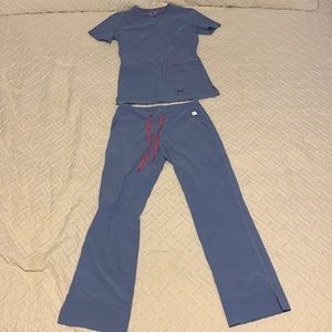 Ceil blue scrub set